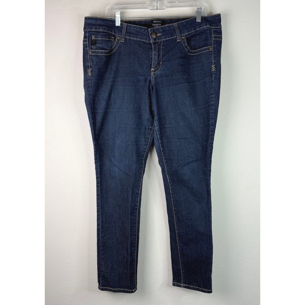 Torrid Women's Classic Vintage Stretch Dark Wash Denim Skinny Jeans 16